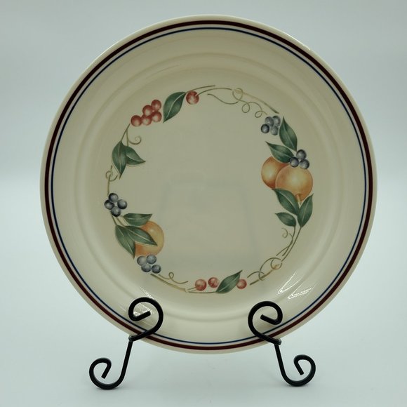 Corelle Abundance Lunch Plates Salad Plates 8.5" Fruit Berries Leaves Pattern - Picture 2 of 7
